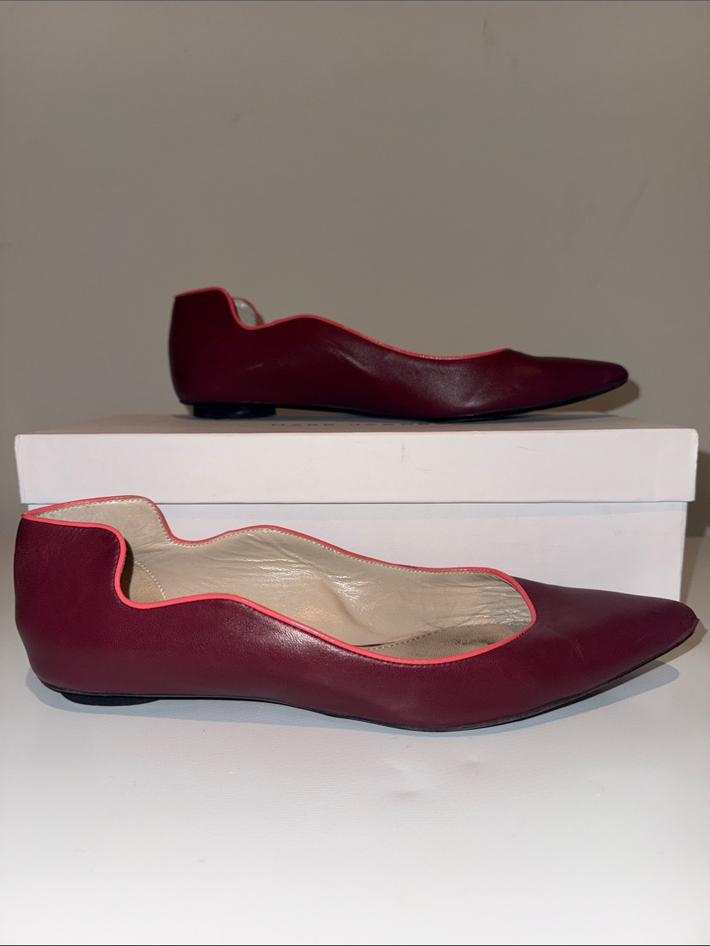 Vintage Marc Jacobs Burgundy Women's Flats